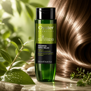 H�r shampoo fra Oyster Cosmetics - Cannabis Green Lab. Indeholder 250 ml.